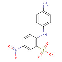 91-29-2 2-(4-Aminoanilino)-5-nitrobenzenesulphonic acid chemical structure