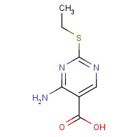 89853-87-2 4-AMINO-5-CARBOXY-2-ETHYL-MERCAPTOPYRIMIDINE chemical structure