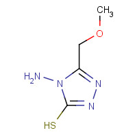 31821-72-4 4-AMINO-5-METHOXYMETHYL-4H-1,2,4-TRIAZOLE-3-THIOL chemical structure