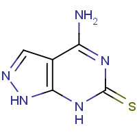 23771-52-0 4-AMINO-6-MERCAPTOPYRAZOLO[3,4-D]PYRIMIDINE chemical structure