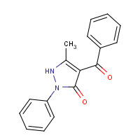 4551-69-3 4-BENZOYL-3-METHYL-1-PHENYL-5-PYRAZOLINONE chemical structure