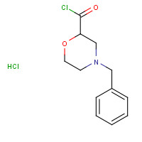 135072-14-9 4-BENZYL-2-MORPHOLINECARBONYL CHLORIDE HYDROCHLORIDE chemical structure