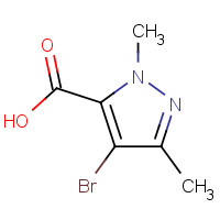 5775-88-2 4-BROMO-1,3-DIMETHYL-1H-PYRAZOLE-5-CARBOXYLIC ACID chemical structure