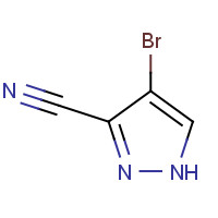 288246-16-2 4-BROMO-1H-PYRAZOLE-3-CARBONITRILE chemical structure