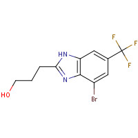 175135-16-7 4-BROMO-2-(3-HYDROXYPROPYL)-6-(TRIFLUOROMETHYL)BENZIMIDAZOLE chemical structure