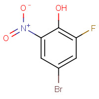 320-76-3 4-Bromo-2-fluoro-6-nitrophenol chemical structure