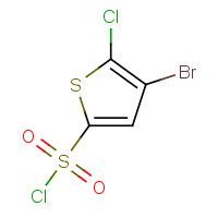 166964-35-8 4-BROMO-5-CHLOROTHIOPHENE-2-SULFONYL CHLORIDE chemical structure