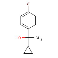 56041-75-9 4-bromo-alpha-cyclopropyl-alpha-methylbenzyl alcohol chemical structure