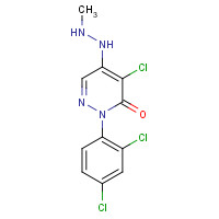 175135-85-0 4-CHLORO-2-(2,4-DICHLOROPHENYL)-5-(1-METHYLHYDRAZINO)-2,3-DIHYDROPYRIDAZIN-3-ONE chemical structure