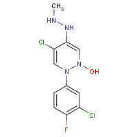 175135-72-5 4-CHLORO-2-(3-CHLORO-4-FLUOROPHENYL)-5-(1-METHYL-HYDRAZINO)-3-(2H)-PYRIDAZINONE chemical structure