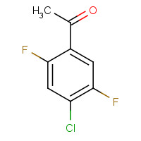 655-12-9 4'-CHLORO-2',5'-DIFLUOROACETOPHENONE chemical structure