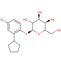 24718-43-2 4-CHLORO-2-CYCLOPENTYLPHENYL-BETA-D-GALACTOPYRANOSIDE chemical structure