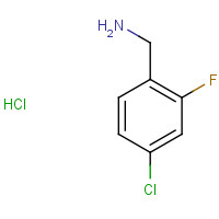 202982-63-6 4-CHLORO-2-FLUOROBENZYLAMINE HYDROCHLORIDE chemical structure
