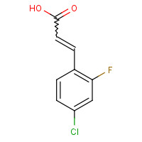 202982-65-8 4-CHLORO-2-FLUOROCINNAMIC ACID chemical structure