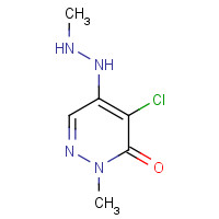 96017-23-1 4-CHLORO-2-METHYL-5-(1-METHYLHYDRAZINO)-2,3-DIHYDROPYRIDAZIN-3-ONE chemical structure