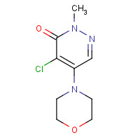 1080-85-9 4-CHLORO-2-METHYL-5-MORPHOLINOPYRIDAZIN-3(2H)-ONE chemical structure