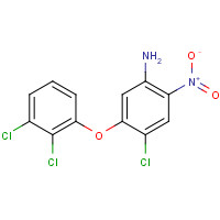 118353-04-1 4-Chloro-5-(2,3-dichlorophenoxy)-2-nitroaniline chemical structure