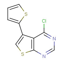 189681-04-7 4-CHLORO-5-(2-THIENYL)THIENO[2,3-D]PYRIMIDINE chemical structure