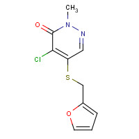 465514-01-6 4-CHLORO-5-[(2-FURYLMETHYL)THIO!-2-METHYLPYRIDAZIN-3(2H)-ONE,97 chemical structure