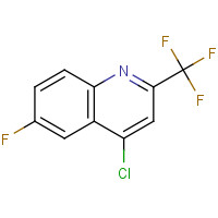 59611-55-1 4-CHLORO-6-FLUORO-2-(TRIFLUOROMETHYL)QUINOLINE chemical structure