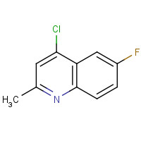 18529-01-6 4-CHLORO-6-FLUORO-2-METHYLQUINOLINE chemical structure