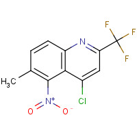 175203-61-9 4-CHLORO-6-METHYL-5-NITRO-2-(TRIFLUOROMETHYL)QUINOLINE chemical structure