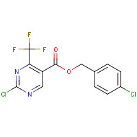 175137-30-1 4-CHLOROBENZYL 2-CHLORO-4-(TRIFLUOROMETHYL)PYRIMIDINE-5-CARBOXYLATE chemical structure