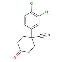 65619-30-9 4-CYANO-4-(3,4-DICHLOROPHENYL)CYCLOHEXANONE chemical structure