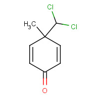 6611-78-5 4-DICHLOROMETHYL-4-METHYL-2,5-CYCLOHEXADIENONE chemical structure