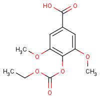 18780-67-1 4-ETHOXYCARBONYLOXY-3,5-DIMETHOXYBENZOIC ACID chemical structure