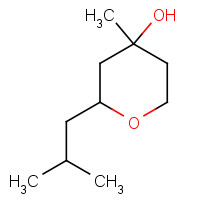63500-71-0 2-ISOBUTYL-4-HYDROXY-4-METHYLTETRAHYDROPYRAN chemical structure