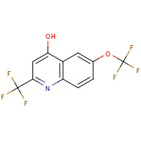 125647-79-2 4-HYDROXY-6-(TRIFLUOROMETHOXY)-2-(TRIFLUOROMETHYL)QUINOLINE chemical structure