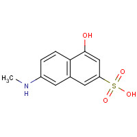 22346-43-6 4-Hydroxy-7-methylamino-2-naphthalenesulfonic acid chemical structure