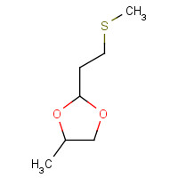 59007-89-5 4-Methyl-2-(2-(methylthio)ethyl)-1,3-dioxolane chemical structure