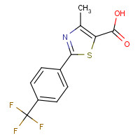 144059-86-9 4-METHYL-2-[4-(TRIFLUOROMETHYL)PHENYL]THIAZOLE-5-CARBOXYLIC ACID chemical structure