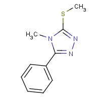 25812-76-4 4-METHYL-3-(METHYLTHIO)-5-PHENYL-4H-1,2,4-TRIAZOLE chemical structure