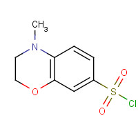 368869-93-6 4-METHYL-3,4-DIHYDRO-2H-1,4-BENZOXAZINE-7-SULFONYL CHLORIDE chemical structure