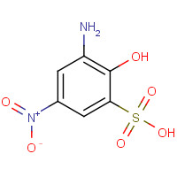 96-67-3 2-Amino-4-nitrophenol-6-sulfonic acid chemical structure