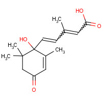 7773-56-0 5-(1-HYDROXY-2,6,6-TRIMETHYL-4-OXOCYCLOHEX-2-ENYL)-3-METHYLPENTA-2,4-DIENOIC ACID chemical structure