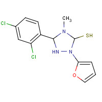 266312-58-7 5-(2,4-DICHLOROPHENYL)-4-(2-FURYLMETHYL)-4H-1,2,4-TRIAZOLE-3-THIOL chemical structure