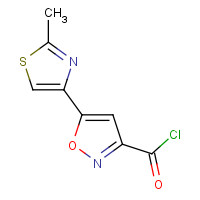 368869-89-0 5-(2-METHYL-1,3-THIAZOL-4-YL)-3-ISOXAZOLECARBONYL CHLORIDE chemical structure