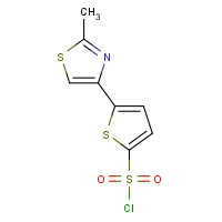 215434-25-6 5-(2-METHYL-1,3-THIAZOL-4-YL)THIOPHENE-2-SULFONYL CHLORIDE chemical structure