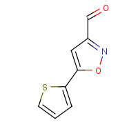 465514-11-8 5-(2-THIENYL)-3-ISOXAZOLECARBALDEHYDE chemical structure