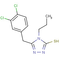 306936-92-5 5-(3,4-DICHLOROBENZYL)-4-PROPYL-1,2,4-TRIAZOLE-3-THIOL chemical structure