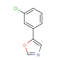 89808-76-4 5-(3-CHLOROPHENYL)OXAZOLE chemical structure