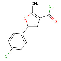 175276-63-8 5-(4-CHLOROPHENYL)-2-METHYLFURAN-3-CARBONYL CHLORIDE chemical structure