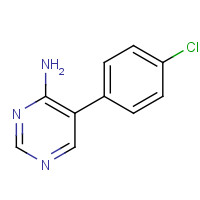 35202-25-6 5-(4-CHLOROPHENYL)PYRIMIDIN-4-AMINE chemical structure