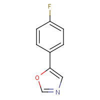 128101-19-9 5-(4-FLUOROPHENYL)OXAZOLE chemical structure