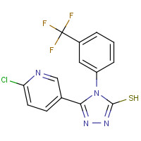 306936-75-4 5-(6-CHLORO-3-PYRIDYL)-4-[3-(TRIFLUOROMETHYL)PHENYL]-4H-1,2,4-TRIAZOLE-3-THIOL chemical structure
