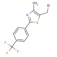 439134-78-8 5-(BROMOMETHYL)-4-METHYL-2-[4-(TRIFLUOROMETHYL)PHENYL]-1,3-THIAZOLE chemical structure